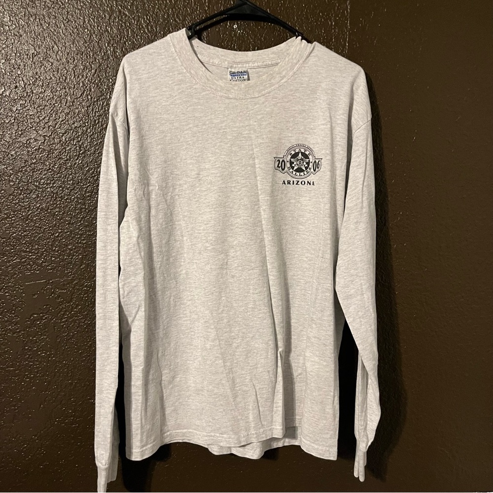 Gray Arizona State Hog Rally Long-sleeve Tee, Size Large